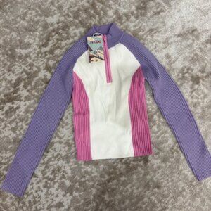 Zara Ski Apres Ski Girls Half-Zip Sweater